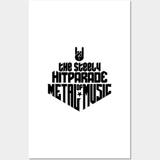 The steely Hitparade of Metal Music No.1 (black) Posters and Art